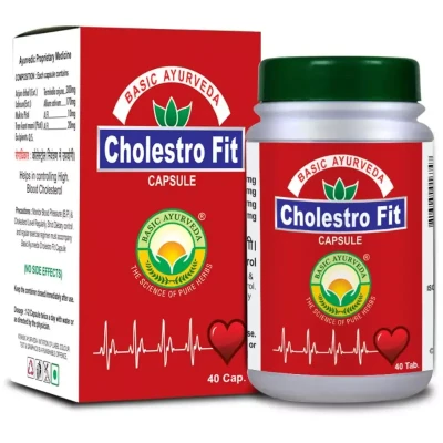 Basic Ayurveda Cholestro Fit Capsule (40caps)