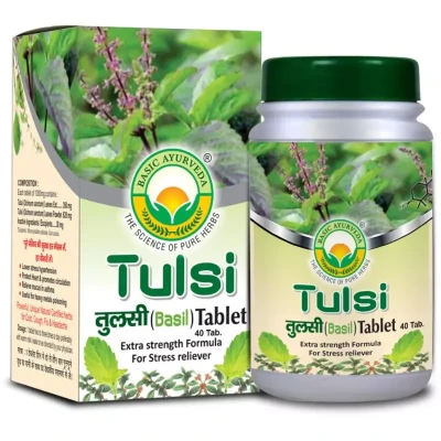 Basic Ayurveda Tulsi(Basil) Tablet (40tab)