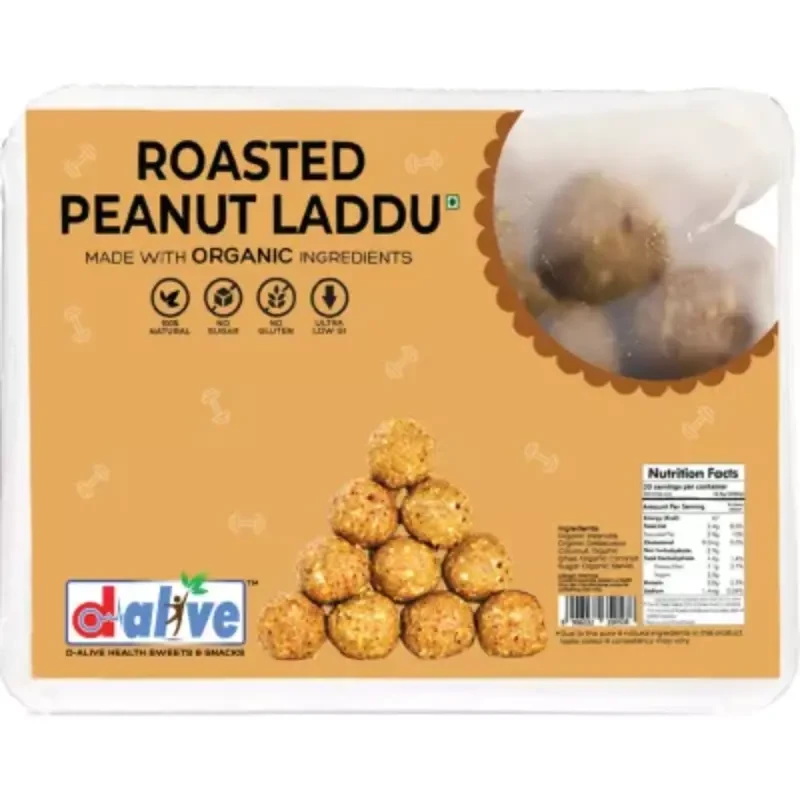 D Alive Roasted Peanut Laddu (250g)