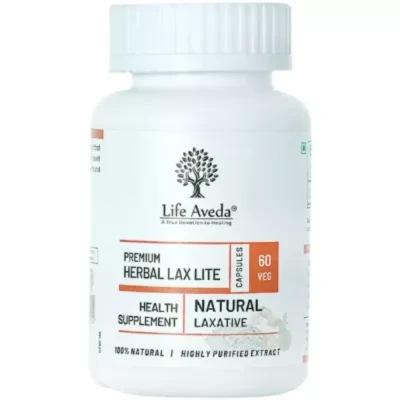 Life Aveda Premium Herbal Lax Lite (500mg, Veg Capsules, 60 Caps)