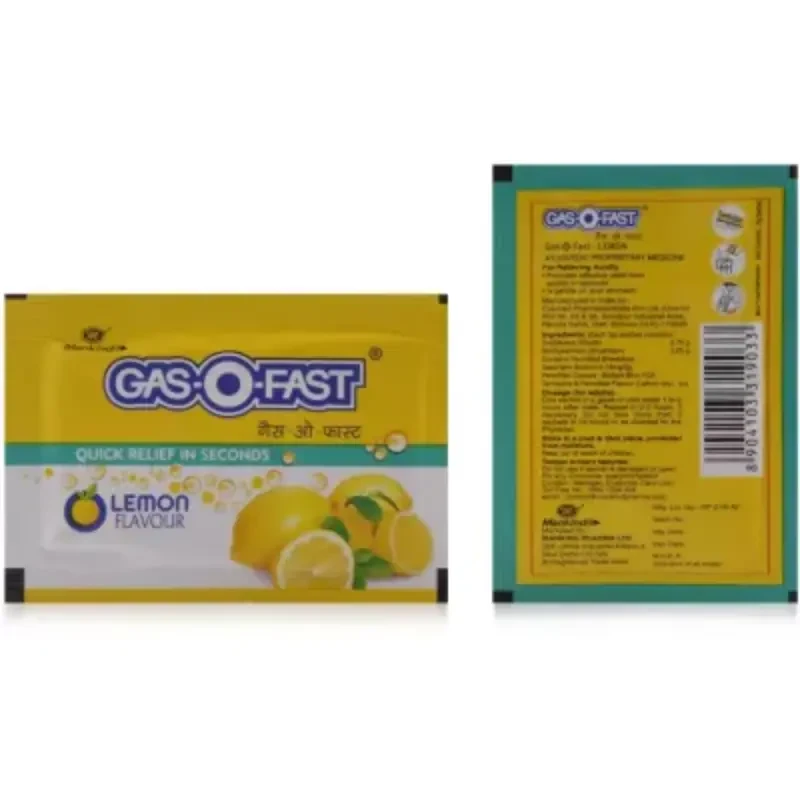 Mankind Pharma Gas O Fast Sachet Lemon (5g)