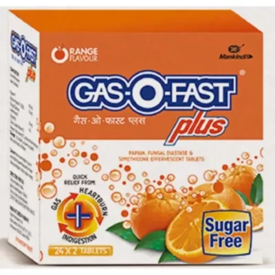 Mankind Pharma Gas O Fast Tablet Orange Flavour (48 tabs)