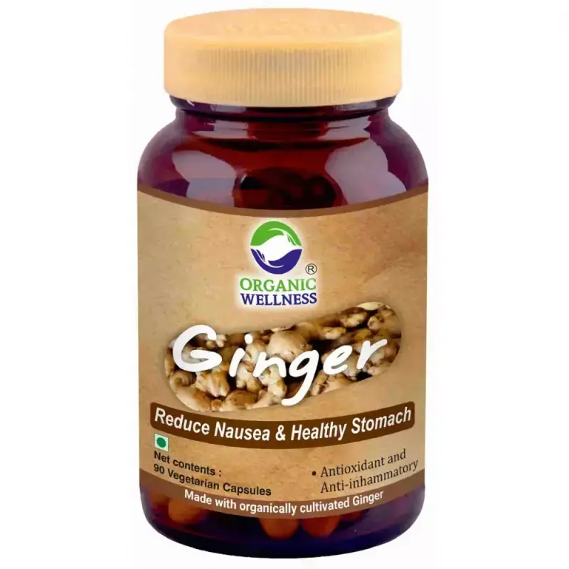 Organic Wellness Ginger 90 Vegetarian Capsules (90caps)