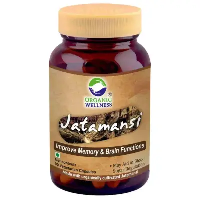 Organic Wellness Jatamansi 90 Vegetarian Capsules (90caps)