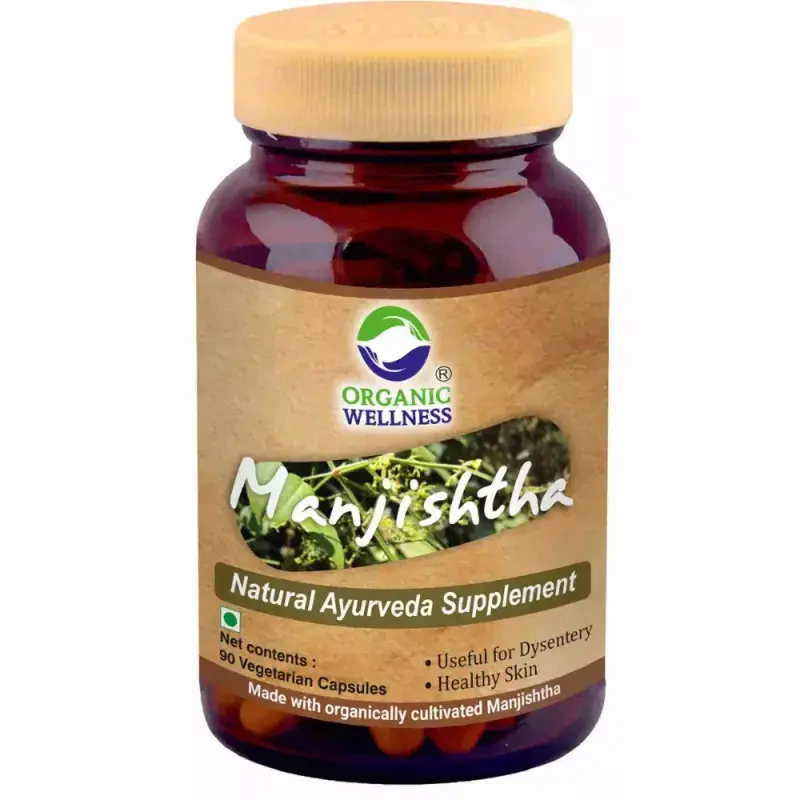 Organic Wellness Manjishtha 90 Vegetarian Capsules (90caps)