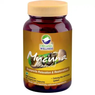 Organic Wellness Mucuna Kaunch 90 Vegetarian Capsules (90caps)