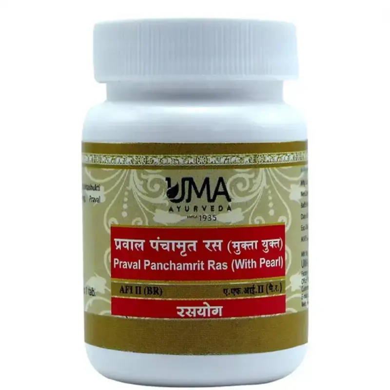 Uma Ayurveda Praval Panchamrit Ras (40tab)