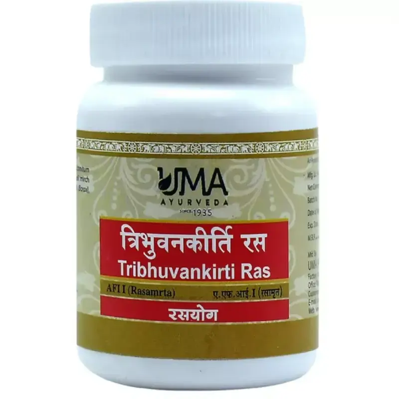 Uma Ayurveda Tribhuvankirti Ras (40tab)