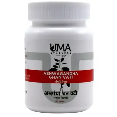 Uma Ayurveda Ashwagandha Ghan Vati (80tab)