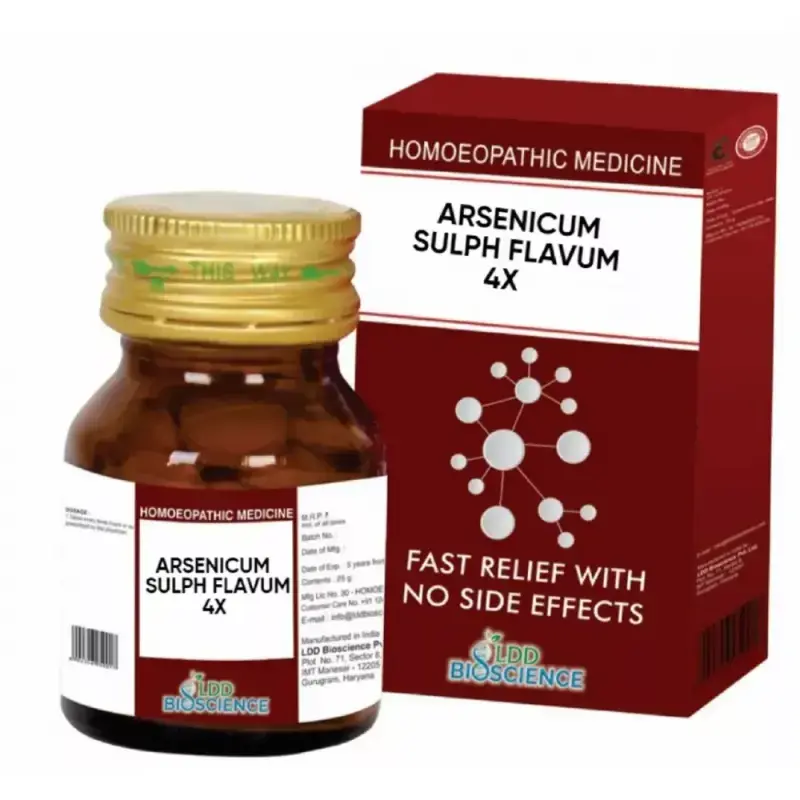 LDD Bioscience Arsenicum Sulph Flavum 4X (25g)