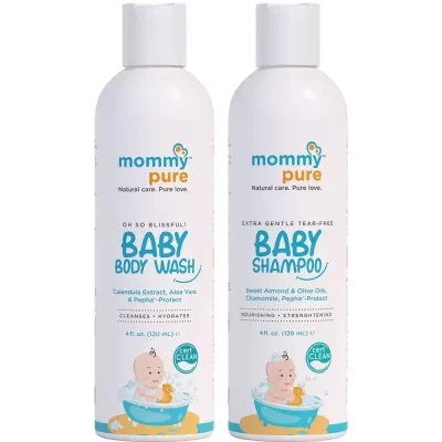 Mommypure Baby Body Wash Baby Shampoo Combo 120Ml 120Ml 1Pack