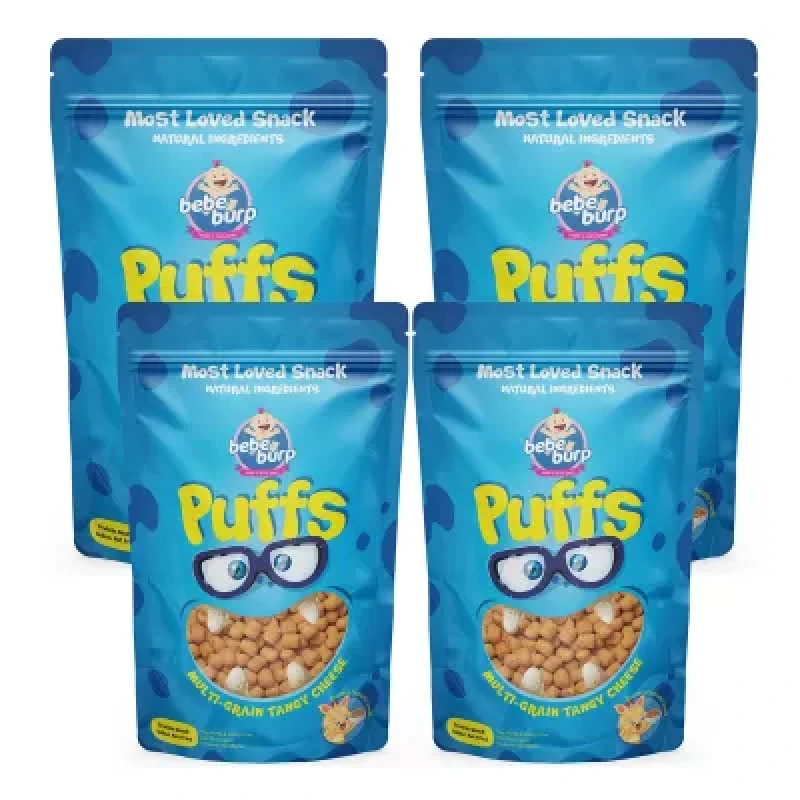 Bebe Burp Grandmas Super Puffs Multigrain Tangy Cheese 35G Pack Of 4