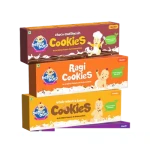 Bebe Burp Healthy Cookies Combo Ragi Whole Wheat Choco Each 150G 150G