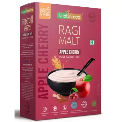 Nutrishastra Ragi Malt Apple Cherry 250G