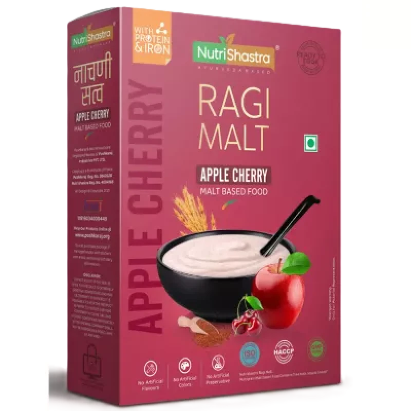 Nutrishastra Ragi Malt Apple Cherry 250G