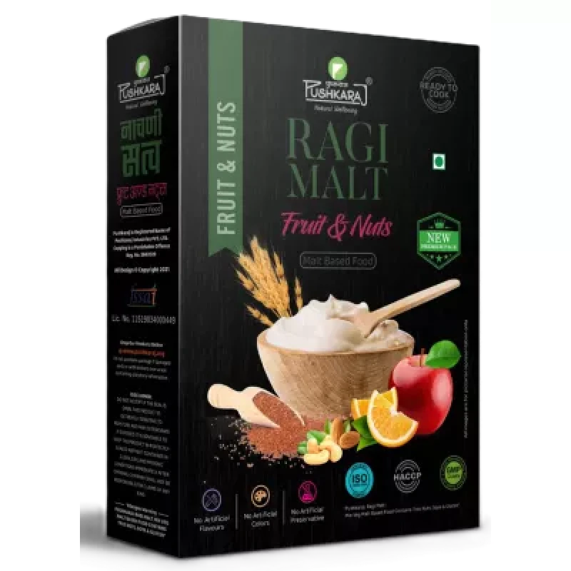 Pushkaraj Ragi Malt Fruit And Nuts 250G