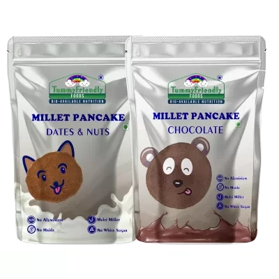 Tummy Friendly Foods Millet Pancake Dates Nuts Chocolate 150G Each 1Pack