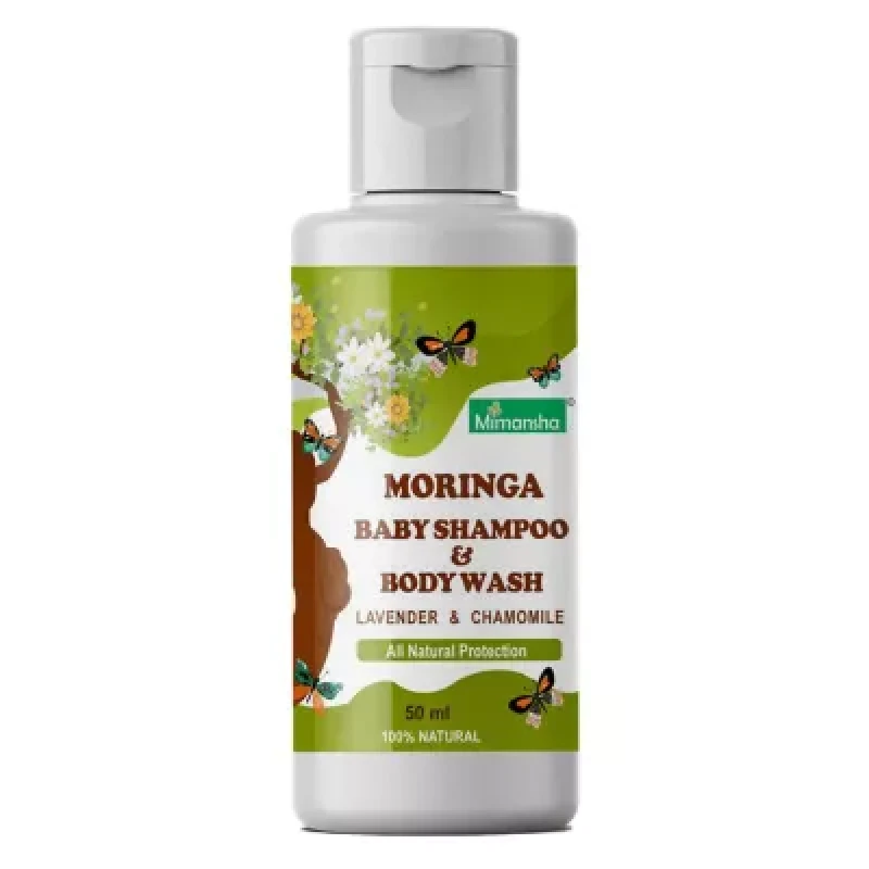 Mimansha Moringa Baby Shampoo Body Wash Lavender And Chamomile 50Ml