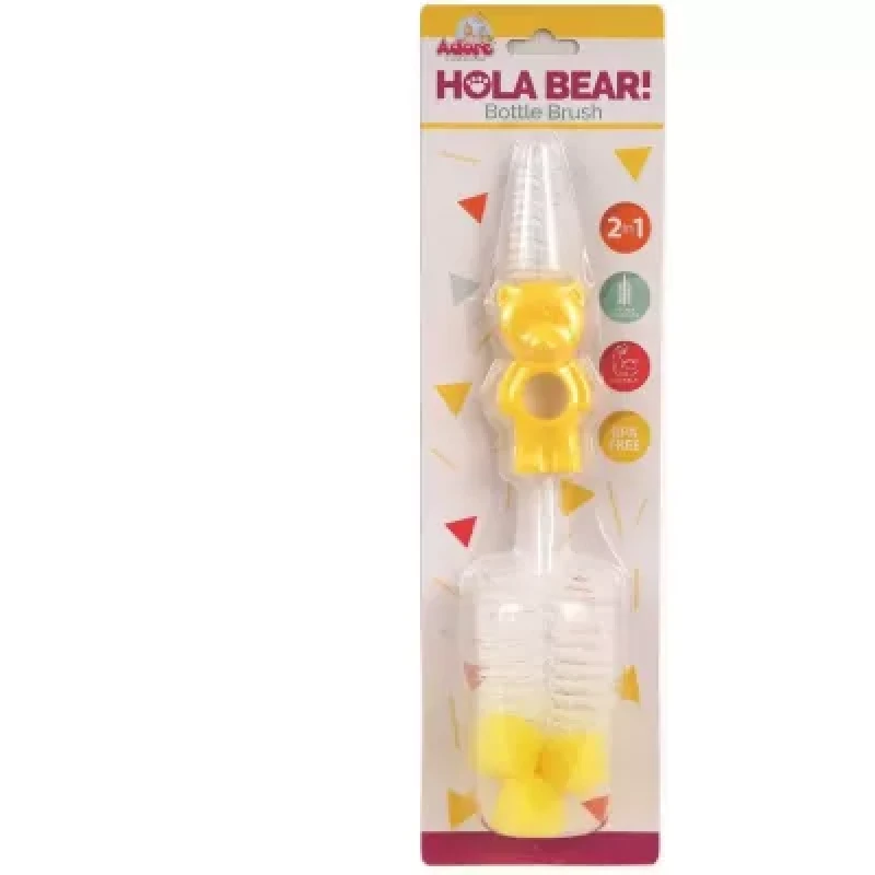 Adore Hola Bear Bottle Cleaning Brush 2 In 1 1Pcs