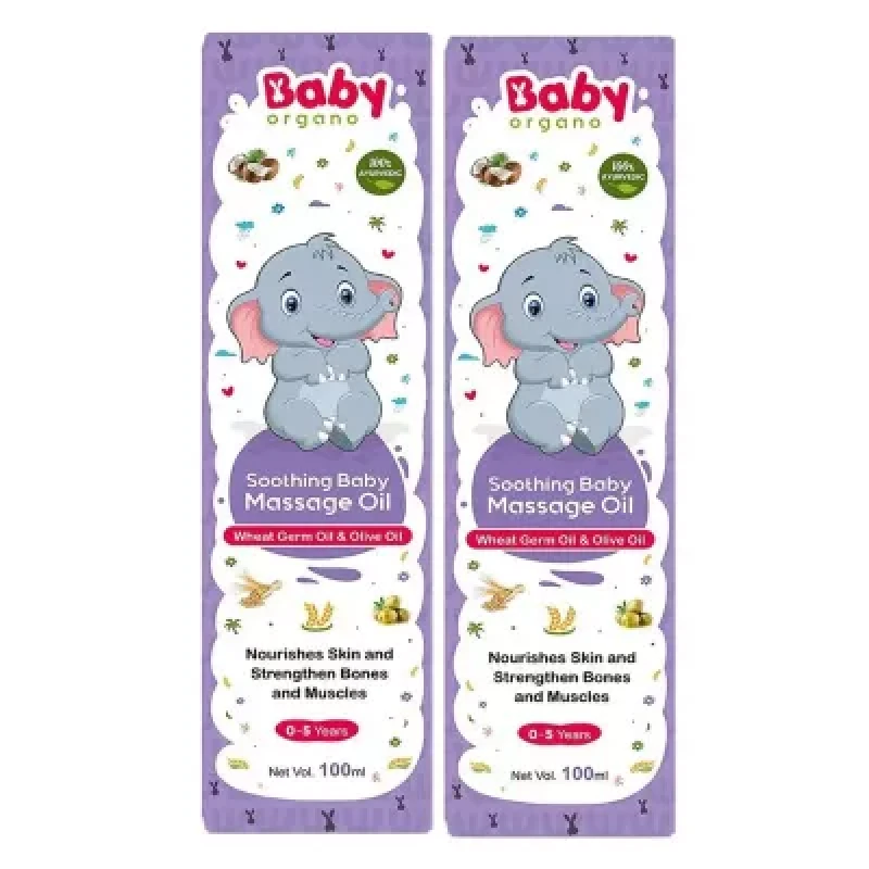 Babyorgano Soothing Baby Massage Oil 100Ml Pack Of 2