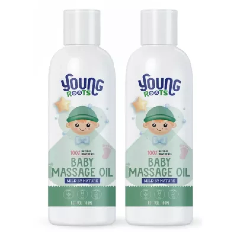 Young Roots Baby Massage Oil 100Ml Pack Of 2