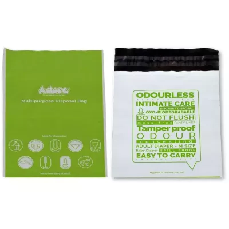 Adore Multipurpose Diaper Disposal Bag 21Cm X 30Cm 50Pcs