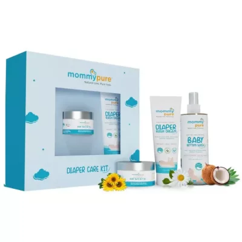 Mommypure Baby Diaper Care Kit Body Wash 140Ml Butter 50G Rash Cream 50G 1Pack