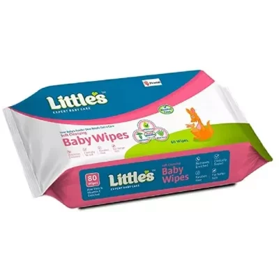 Piramal Littles Soft Cleansing Baby Wipes 15Cm X 21Cm 80Pcs