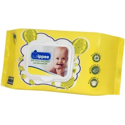 Wippee Baby Wipes 15Cm X 21Cm 80Pcs