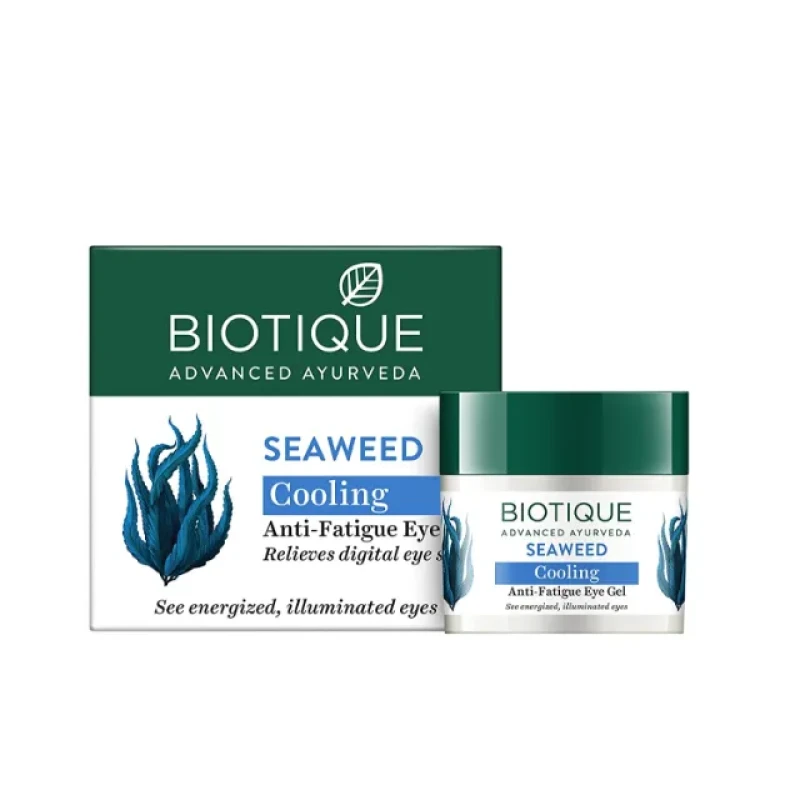 Biotique Bio Seaweed Revitalizing Eye Gel: Combat fatigue with 15g gel infused with seaweed.