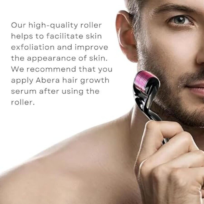 Derma Roller (0.5mm) for Beard Growth and Hair Regrowth