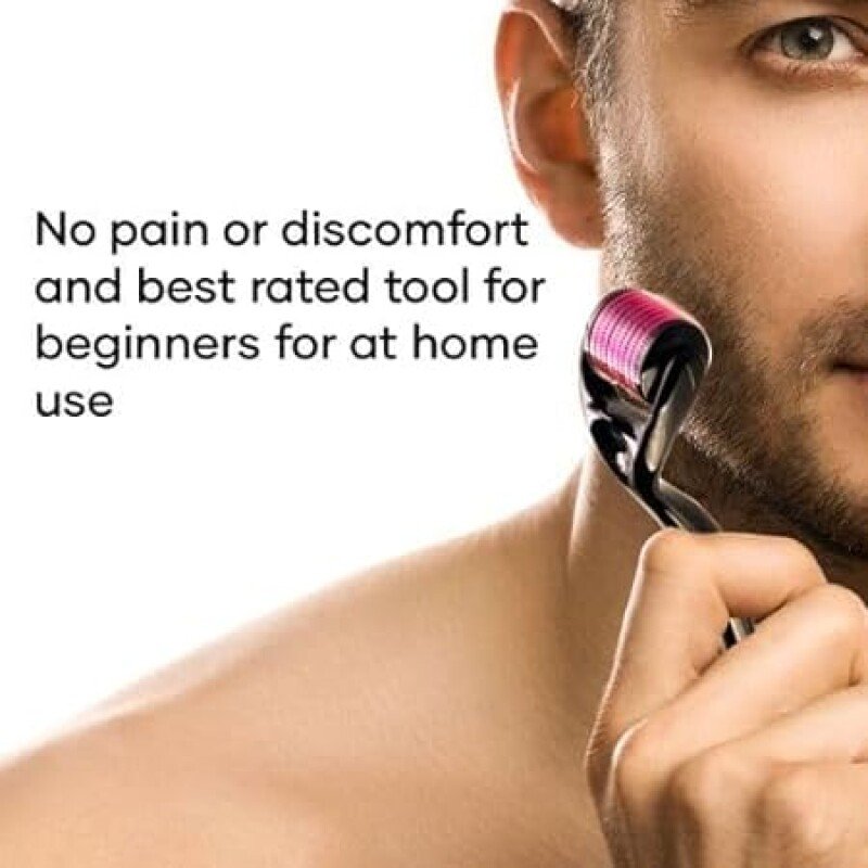 Derma Roller for Hair and Beard Growth, Acne Scar Reduction