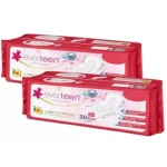 Everteen Cottony Soft Xl Sanitary Napkin Pads 280mm Enriched With Neem And Safflower