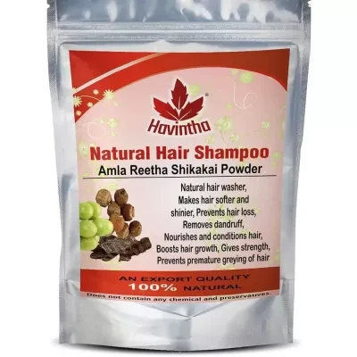 Havintha Natural Hair Shampoo AMLa Reetha And Shikakai Powder 227G