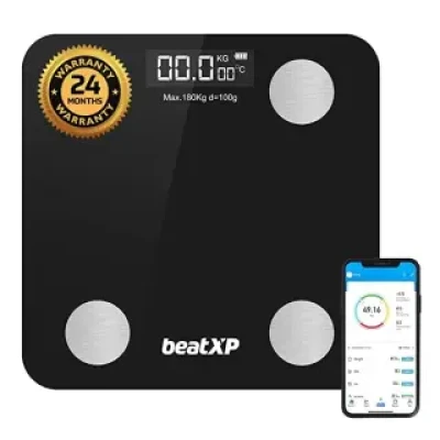 BeatXP Smart Bluetooth BMI Weight Machine with Essential Parameters