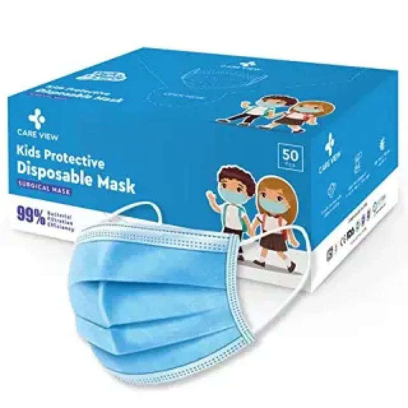 Careview Kids Surgical Masks Pack of 50, Blue Color.