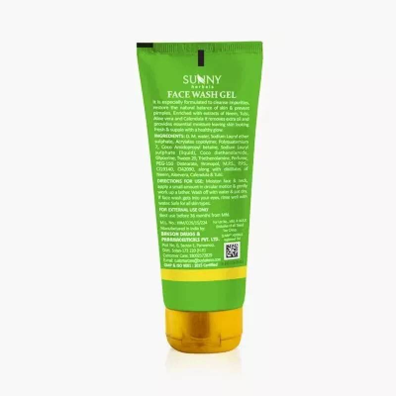 Bakson Face Wash Gel With Neem And Tulsi 110G