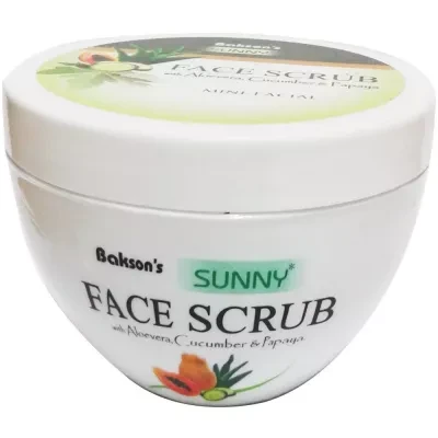 Bakson Sunny Face Scrub With Aloe Vera Cucumber Papaya 125G