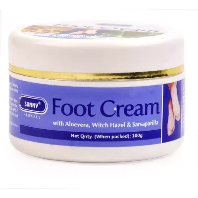 Bakson Sunny Foot Cream With Aloevera Witch Hazel Sarsaparilla 100G