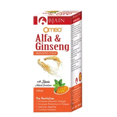 BJain Omeo Alfa & Ginseng Syrup (Sugar Free) (100ml)