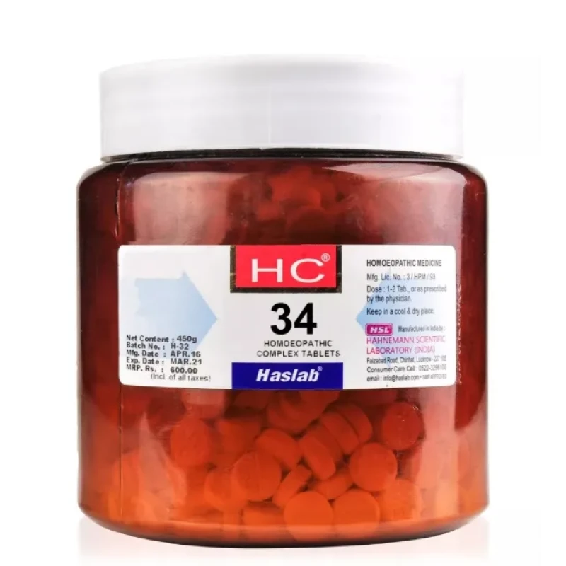 Haslab HC 34 Merc. Sol. Complex Tablet (450g)