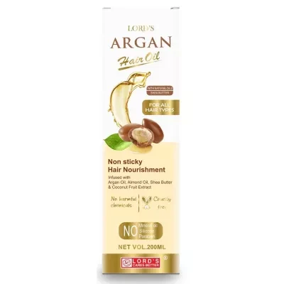 Lords Argan Hair Oil Non Sticky (200ml)