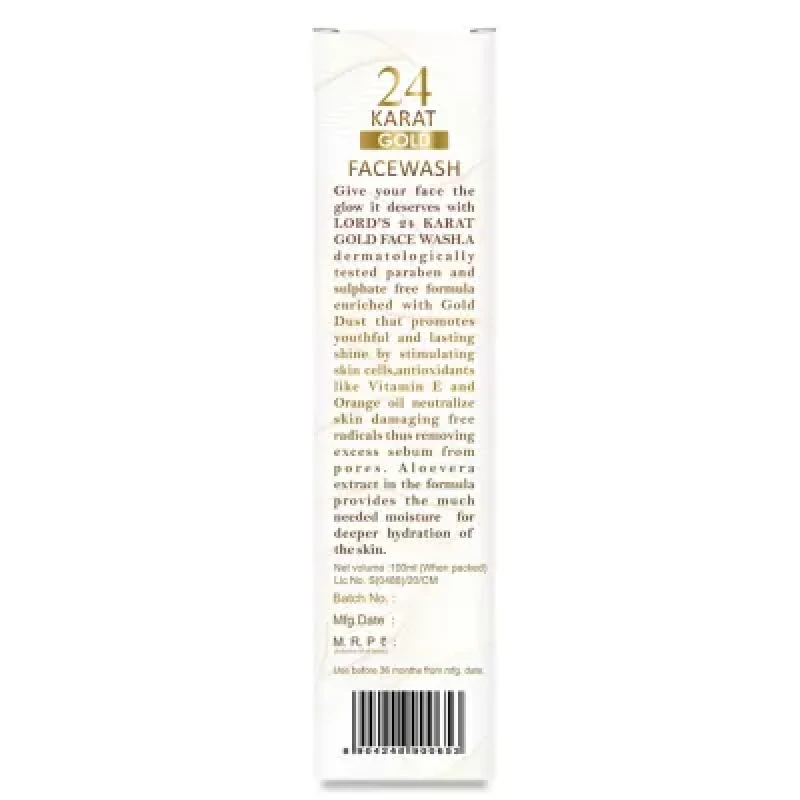 Lords 24 Karat gold Face Wash 100ml