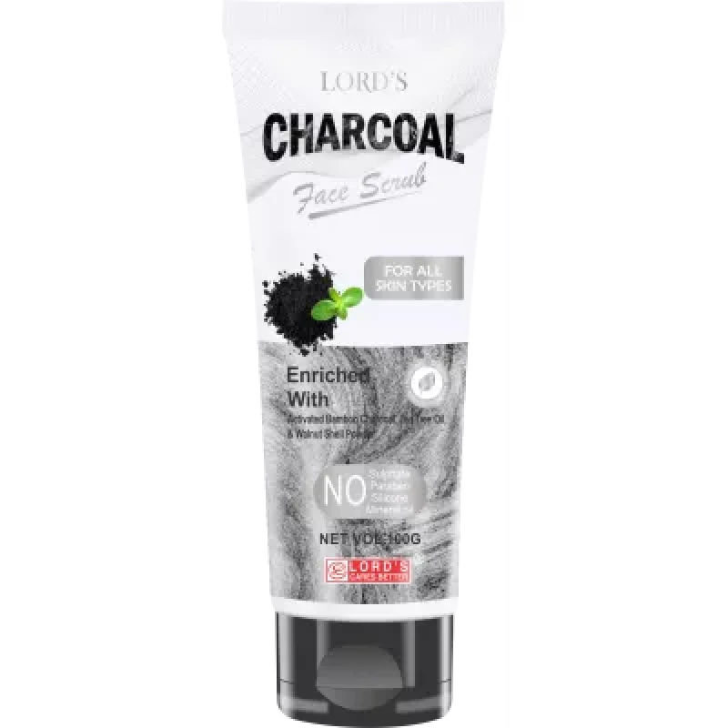 Lords Charcoal Face Scrub 100ml