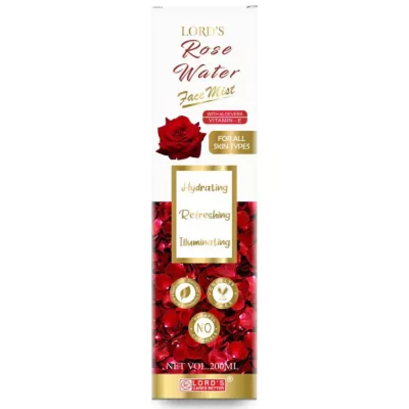 Lords Rose Water Face Mist Vitamin E 200ml