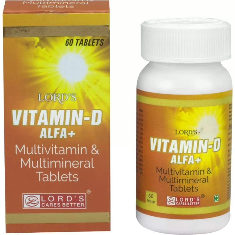 Lord's Vitamin-D Alfa+ | With Multivitamin & Multimineral | Tablet