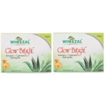 Wheezal Glow Bright Aloevera Calendula Bathing Bar (75G) Pack Of 2