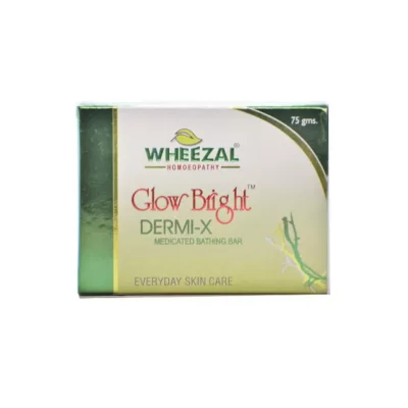 Wheezal Glow Bright Dermi X Medicated Bathing Bar (75G)