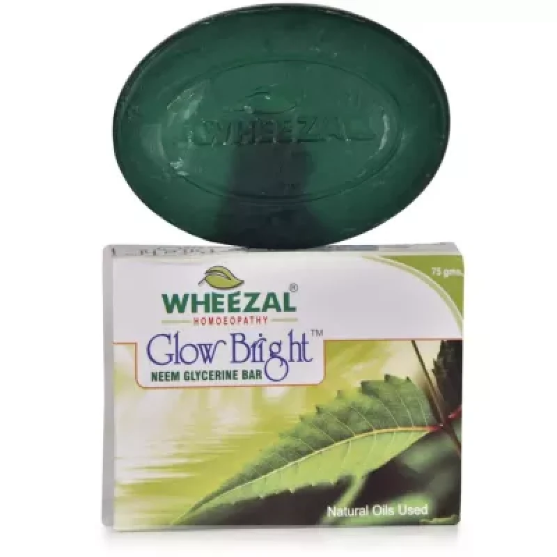 Wheezal Glow Bright Neem Soap (75G)