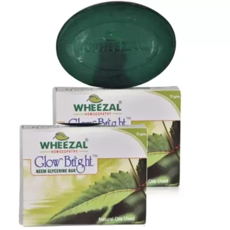 Wheezal Glow Bright Neem Soap (75G) Pack Of 2